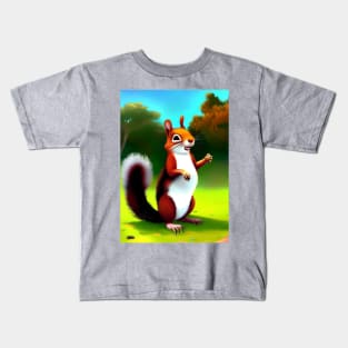 GIGGLING SQUIRREL Kids T-Shirt